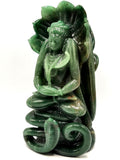Shiva Handmade in Green Aventurine Carving - Lord Shivshankar in crystals and gemstones |Reiki/Chakra/Healing/Energy - 11.5 inch and 5.66 kg