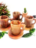 Beautiful Red Agate Tea Cup & Saucer - ONLY 1 Cup and 1 Saucer