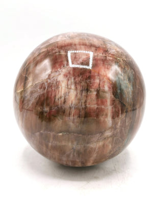 Large natural Peach Moonstone sphere/ball - Energy/Reiki/Crystal Healing - 6 inches (15 cms) diameter and 4.78 kg (10.52 lb)