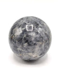 Large natural iolite sphere/ball - handmade carvings - energy/chakra/reiki - 2.9 inch (7.25 cms) dia and 680 gms (1.50 lb)