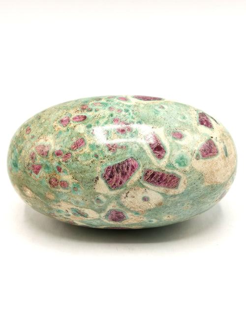 Breathtaking natural Ruby Ziosite Lingam - Crystal Healing - 4 inches (10 cms) length and 870 gms (1.91 lb)