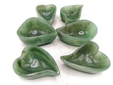 1 unit of Beautiful light green aventurine tear-drop shaped designer bowl - 3.8 inches and 165 gms (0.36 lb) - ONE BOWL ONLY