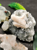 Apophyllite/stilbite/heulandite on coral natural mineral free forms (lot of 4 pcs) -reiki/energy/chakra/healing -2 to 4 inch and 0.59kg (1.30 lb)