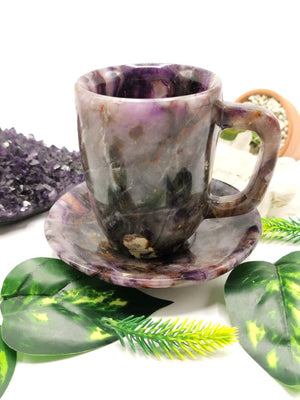 Amazing Amethyst Tea Cup & Saucer - ONLY 1 Cup and 1 Saucer