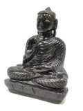 Blue Aventurine Buddha - handmade carving of serene and meditating Lord Buddha - crystal/reiki/healing - 6 inches and 915 gms (2.01 lb)