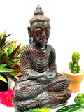 Large Ruby Kyanite Buddha - handmade carving of serene and meditating Lord Buddha - crystal/reiki/healing - 10 inches and 2.65 kg (5.83 lb)