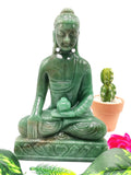Australian Green Aventurine Buddha - handmade carving of serene and meditating Lord Buddha - crystal/reiki/chakra - 8.5 inches and 1.36 kgs