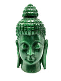 Dark Green Aventurine Buddha Head - handmade carving of serene and meditating Lord Buddha - crystal/reiki - 8 inches and 2.09 kgs (4.60 lb)