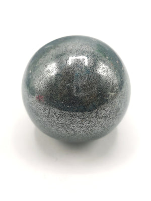 Awesome natural hematite sphere/ball - handmade carvings - energy/chakra/reiki - 1.6 inch (4 cms) dia and 160 gms (0.35 lb)