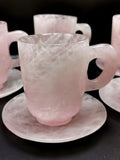 Exquisite Rose Quartz Tea Cup & Saucer - ONLY 1 Cup and 1 Saucer