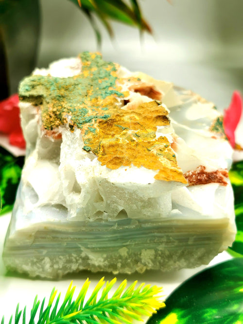 White Baryte mineral crystal natural free form - reiki/energy/chakra/healing - 4 inches and 515 gms (1.13 lb)