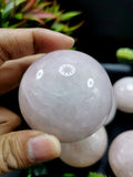 Amazing natural Rose Quartz stone sphere/ball - Energy/Reiki/Crystal Healing - 2 inches diameter and 200 gms (0.44 lb) - ONE PIECE ONLY