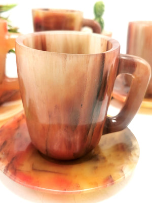 Beautiful Red Agate Tea Cup & Saucer - ONLY 1 Cup and 1 Saucer