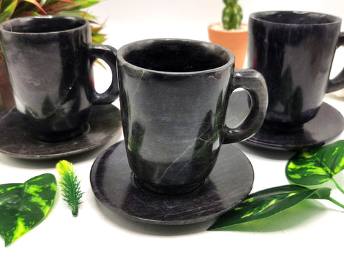 Beautiful Dark Blue Aventurine Tea Cup & Saucer - ONLY 1 Cup and 1 Saucer