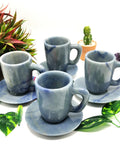 Beautiful Light Blue Aventurine Tea Cup & Saucer - ONLY 1 Cup and 1 Saucer