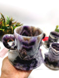 Chevron Amethyst Cup & Saucer - ONLY 1 Cup and 1 Saucer