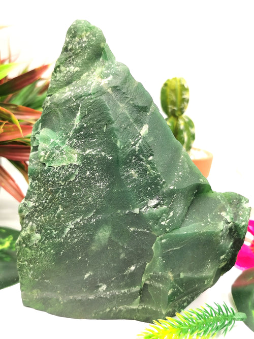 Dark Green Aventurine Abstract Carving of Ganesh - Lord Ganesha Idol in Crystals/Gemstone - Reiki/Chakra/Healing -6 in and 1.23 kg (2.71 lb)