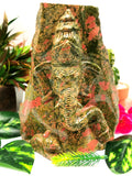 Unakite Handmade Carving of Ganesh - Lord Ganesha Idol/Murti in Crystals and Gemstones - Reiki/Chakra/Healing - 7 inch and 1.91 kg (4.20 lb)