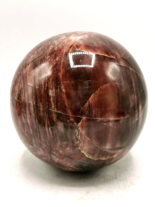 Large natural Peach Moonstone sphere/ball - Energy/Reiki/Crystal Healing - 6 inches (15 cms) diameter and 4.78 kg (10.52 lb)