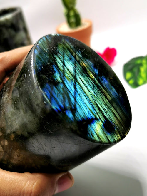 Labradorite gemstone goblets  - ONLY 1 PIECE