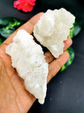 Set of coated calcilte and quartz mineral natural free forms (lot of 3 pcs) -reiki/energy/chakra/healing -2.5 inch and 0.35 kg (0.77 lb)