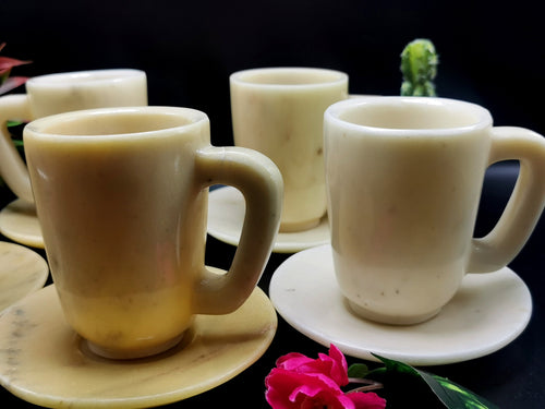 Beautiful Ivory Agate Tea Cup & Saucer - ONLY 1 Cup and 1 Saucer