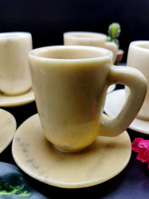 Beautiful Ivory Agate Tea Cup & Saucer - ONLY 1 Cup and 1 Saucer