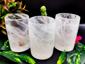 Gorgeous gemstone goblets in clear quartz or spathik stone - crystals and gemstones - reiki/chakra/healing/energy - ONLY 1 PIECE - Home Décor