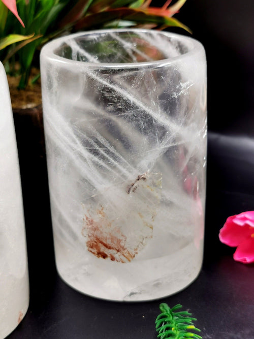 Gorgeous gemstone goblets in clear quartz or spathik stone - crystals and gemstones - reiki/chakra/healing/energy - ONLY 1 PIECE - Home Décor