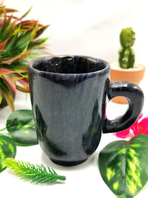 Beautiful Dark Blue Aventurine Tea Cup - ONE CUP ONLY (No saucer)