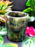 Beautiful gemstone goblets in labradorite stone - ONLY 1 PIECE - Home Decor