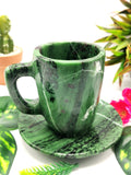 Beautiful Zoisite Tea Cup & Saucer - ONLY 1 Cup and 1 Saucer