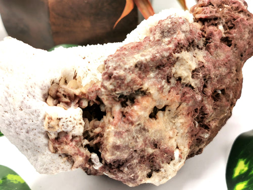 Scolecite on garnet natural free forms - reiki/energy/chakra/healing - 6 inches and 1.22 kgs (2.68 lb)