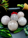 Amazing natural Rose Quartz stone sphere/ball - Energy/Reiki/Crystal Healing - 2 inches diameter and 200 gms (0.44 lb) - ONE PIECE ONLY