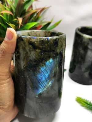 Labradorite gemstone goblets  - ONLY 1 PIECE