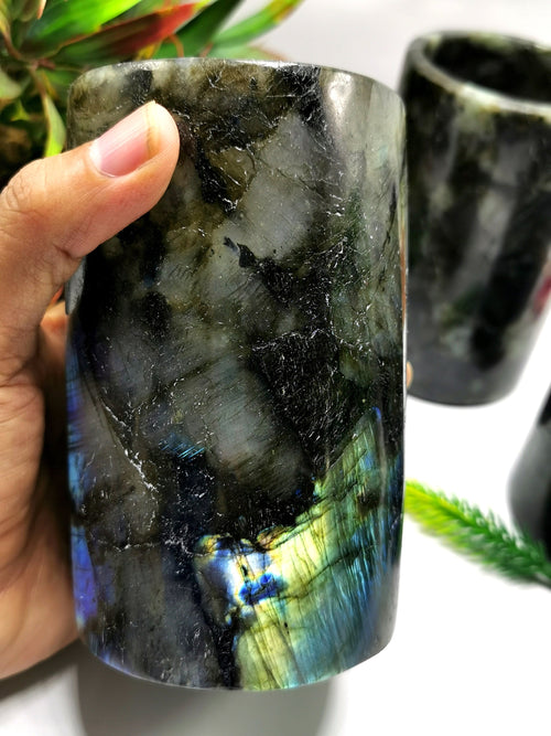 Labradorite gemstone goblets  - ONLY 1 PIECE