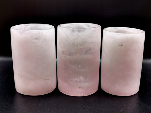 Beautiful gemstone goblets in rose quartz stone - crystals and gemstones - reiki/chakra/healing/energy - ONLY 1 PIECE
