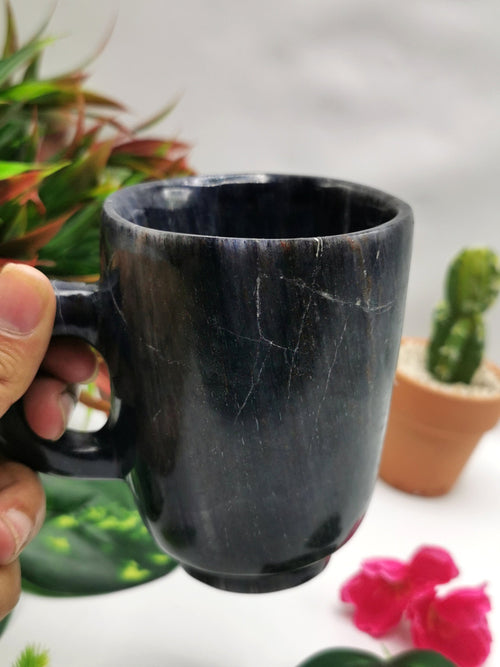 Beautiful Dark Blue Aventurine Tea Cup - ONE CUP ONLY (No saucer)