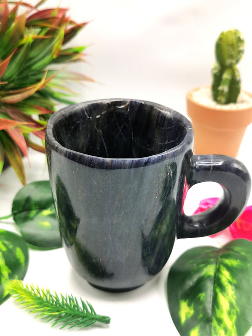 Beautiful Dark Blue Aventurine Tea Cup - ONE CUP ONLY (No saucer)
