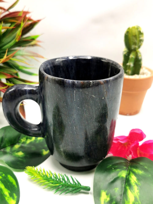 Beautiful Dark Blue Aventurine Tea Cup - ONE CUP ONLY (No saucer)