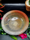 Beautiful red quartz designer hand carved bowls - 6 inches and 340 gms (0.75 lb) - ONE BOWL ONLY