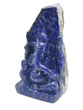 Lapis Lazuli Handmade Carving of Ganesh - Lord Ganesha Idol |Sculpture in Crystals/Gemstones - Reiki/Chakra/Healing - 4 inches and 390 gms