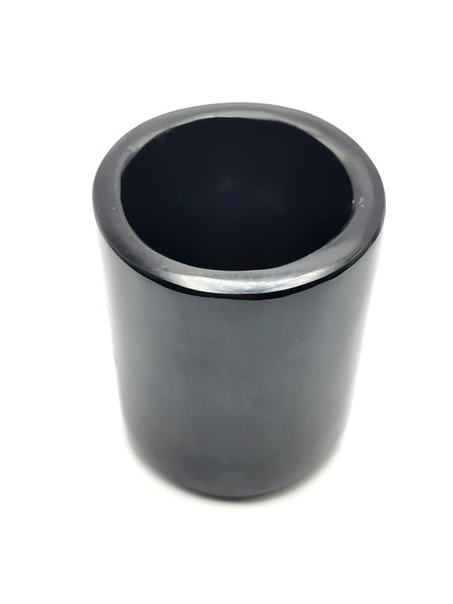 Beautiful gemstone shot glass/goblet in black obsidian stone - carvings in gemstones and crystals - ONLY 1 PIECE - Home Decor Gift