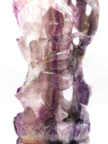 Multicolor Fluorite Handmade Carving of Dancing Ganesh -Lord Ganesha Idol in Crystals and Gemstones -Reiki/Chakra - 13 inches and 4.7 kg