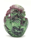 Shiva Head Handmade in Ruby Ziosite Carving - Lord Shivshankar in crystals and gemstones | Reiki/Chakra/Healing - 2.5 inch and 620 carats