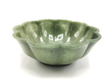 Light green quartz designer hand carved bowls - 7 inches and 640 gms (1.41 lb) - ONE BOWL ONLY