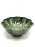 Light green quartz designer hand carved bowls - 7 inches and 640 gms (1.41 lb) - ONE BOWL ONLY