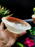 Beautiful red quartz designer hand carved bowls - 6 inches and 340 gms (0.75 lb) - ONE BOWL ONLY