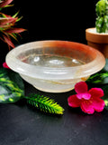 Beautiful red quartz designer hand carved bowls - 6 inches and 340 gms (0.75 lb) - ONE BOWL ONLY