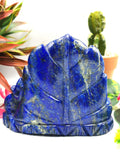Lapis Lazuli Handmade Carving of Ganesh - Lord Ganesha Idol |Sculpture in Crystals/Gemstones - Reiki/Chakra/Healing - 4 inches and 970 gms